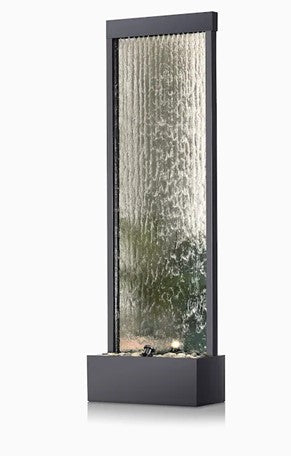 Waterfall Fountain mirror Stones and Light